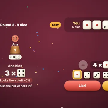 Liar's Dice Bluff