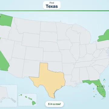 US States Map Quiz