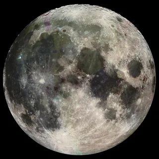 The full Moon photographed by NASA's Galileo spacecraft